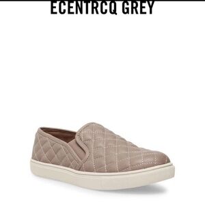 Steve Madden Quilted Slip-On Sneakers - Gray
